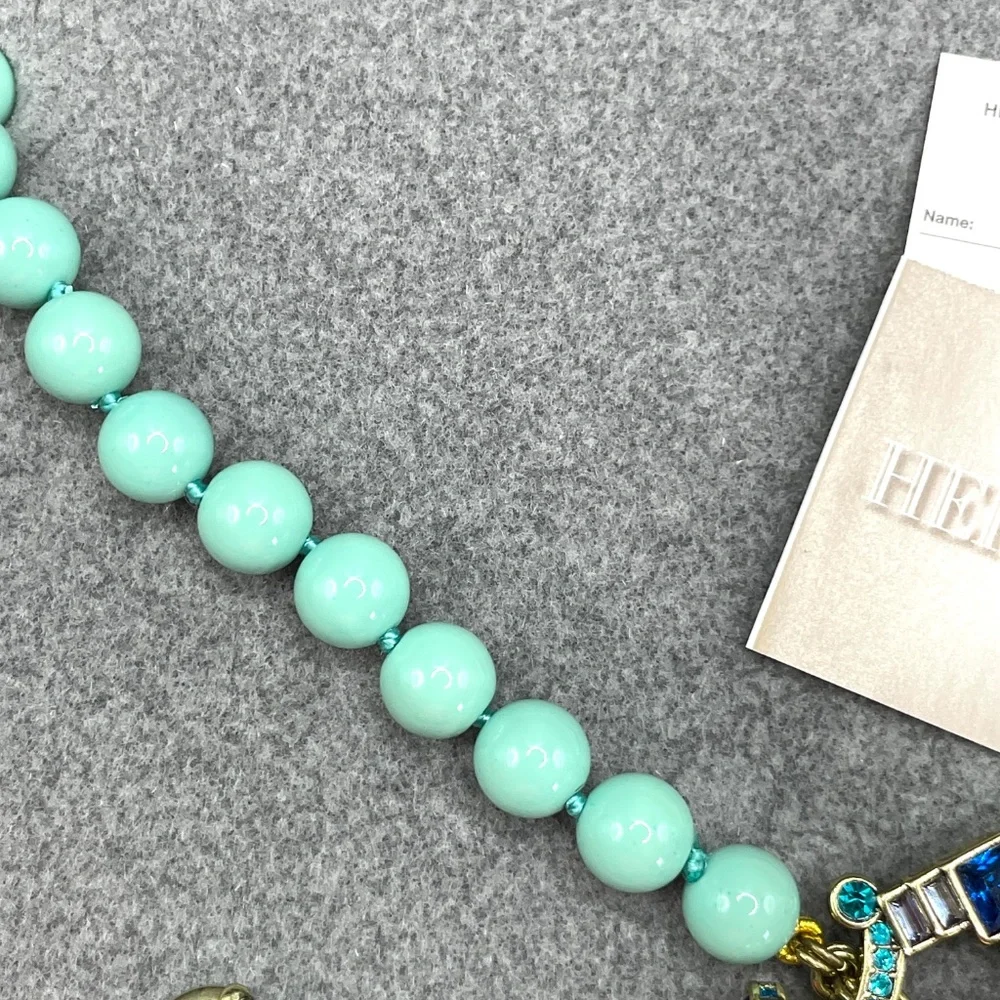 Heidi Daus Classic Edition Shades of Blue Necklace Pierced Earrings Set in Box